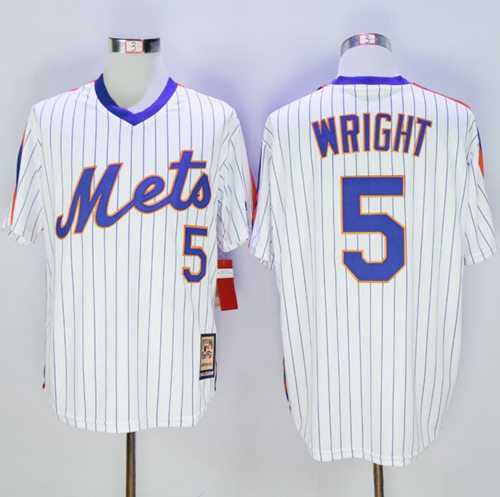 New York Mets #5 David Wright White(Blue Strip) Mitchell And Ness Throwback Stitched Baseball Jersey,We sell and wholesale New York Mets #5 David Wright White(Blue Strip) Mitchell And Ness Throwback Stitched Baseball Jersey on line form chian!